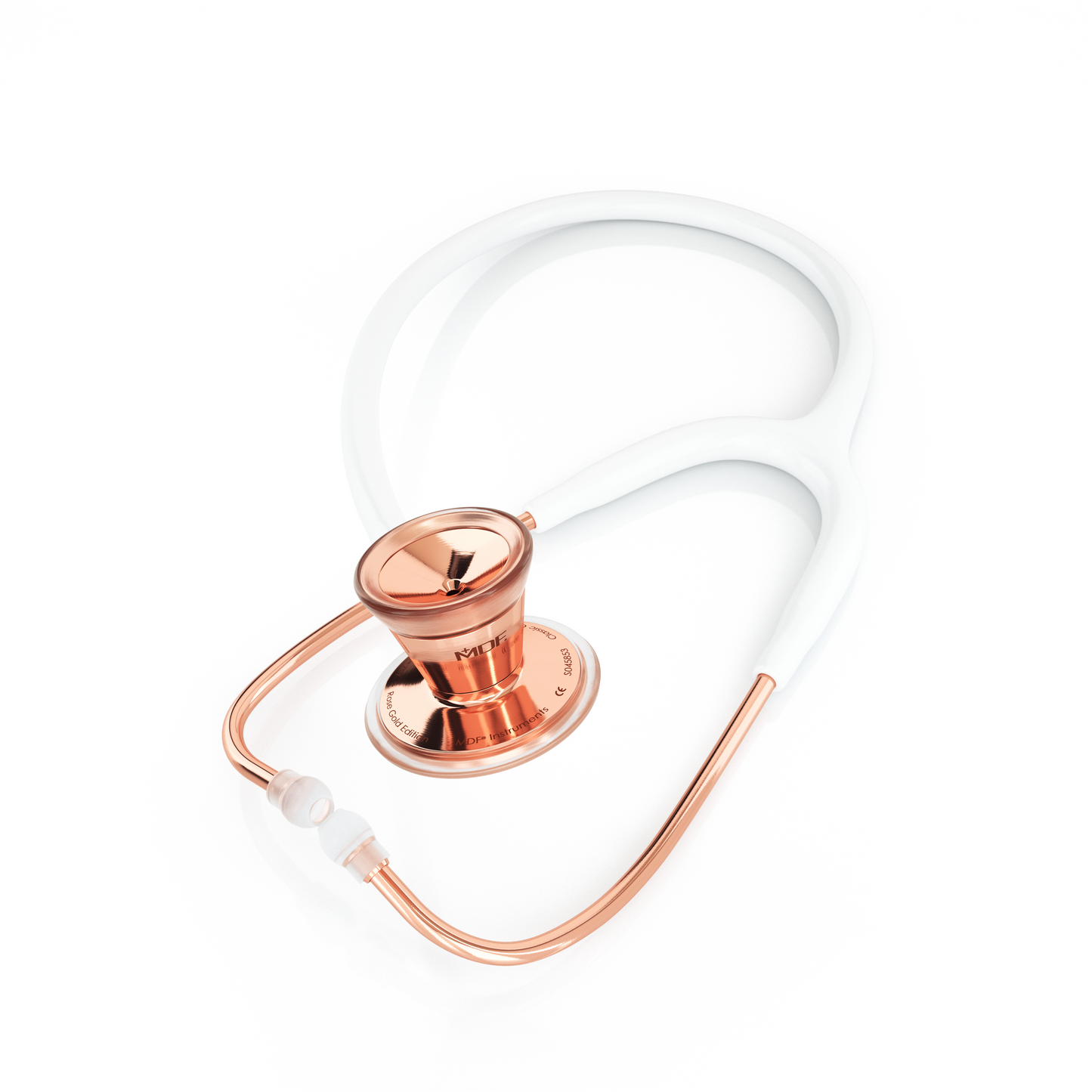 ESTETOSCOPIO CARDIOLOGICO MDF PRO CARDIAL ROSEGOLD7WHITE 797 Acero Inoxidable