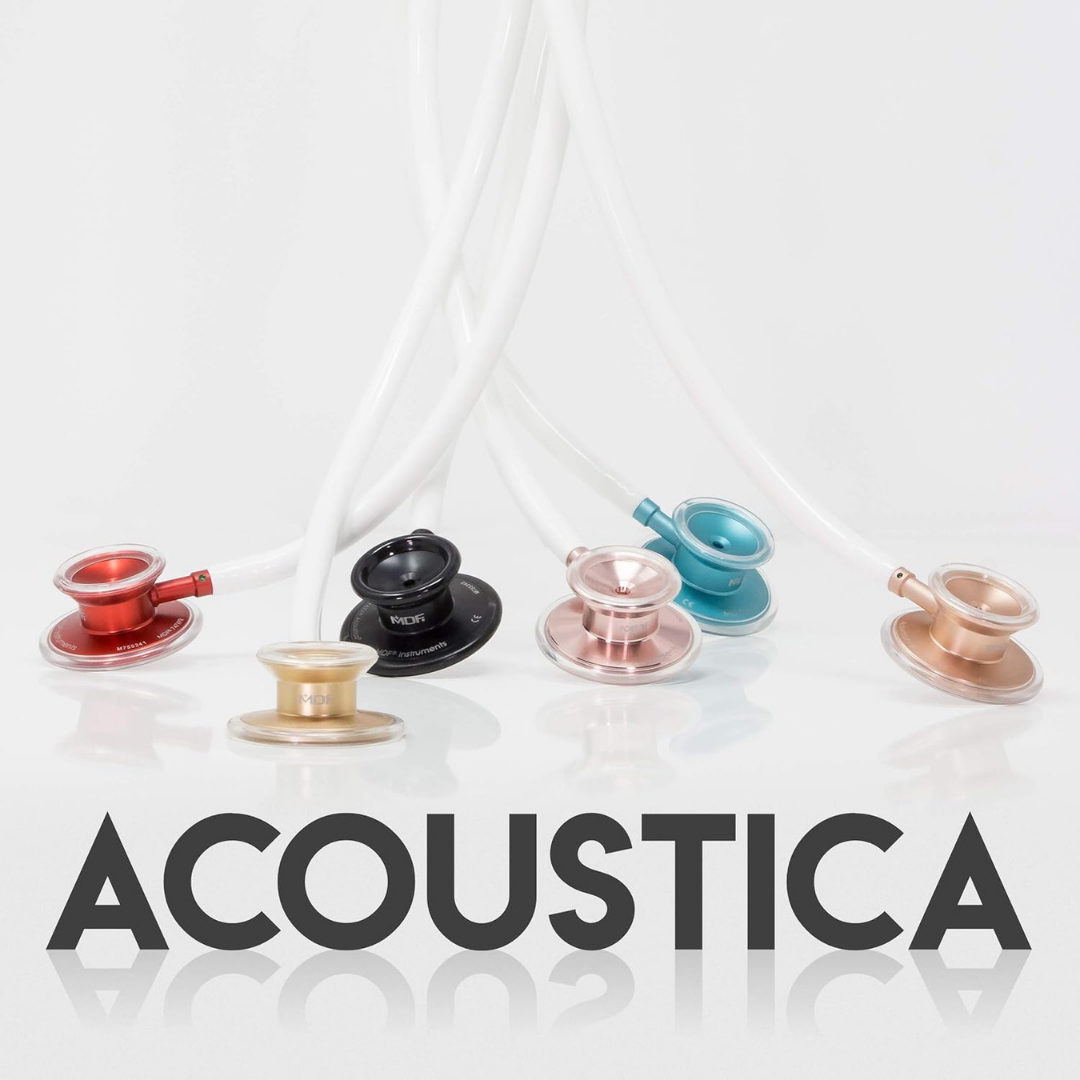 ESTETOSCOPIO MDF ACOUSTICA METALOGIC AQUA WHITE