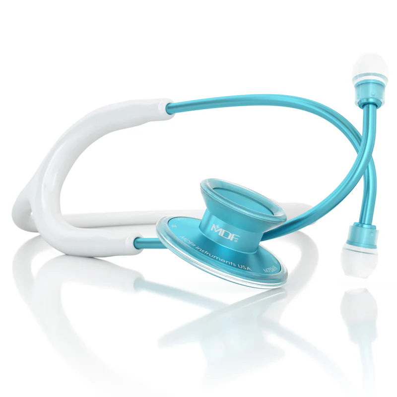 ESTETOSCOPIO MDF ACOUSTICA METALOGIC AQUA WHITE