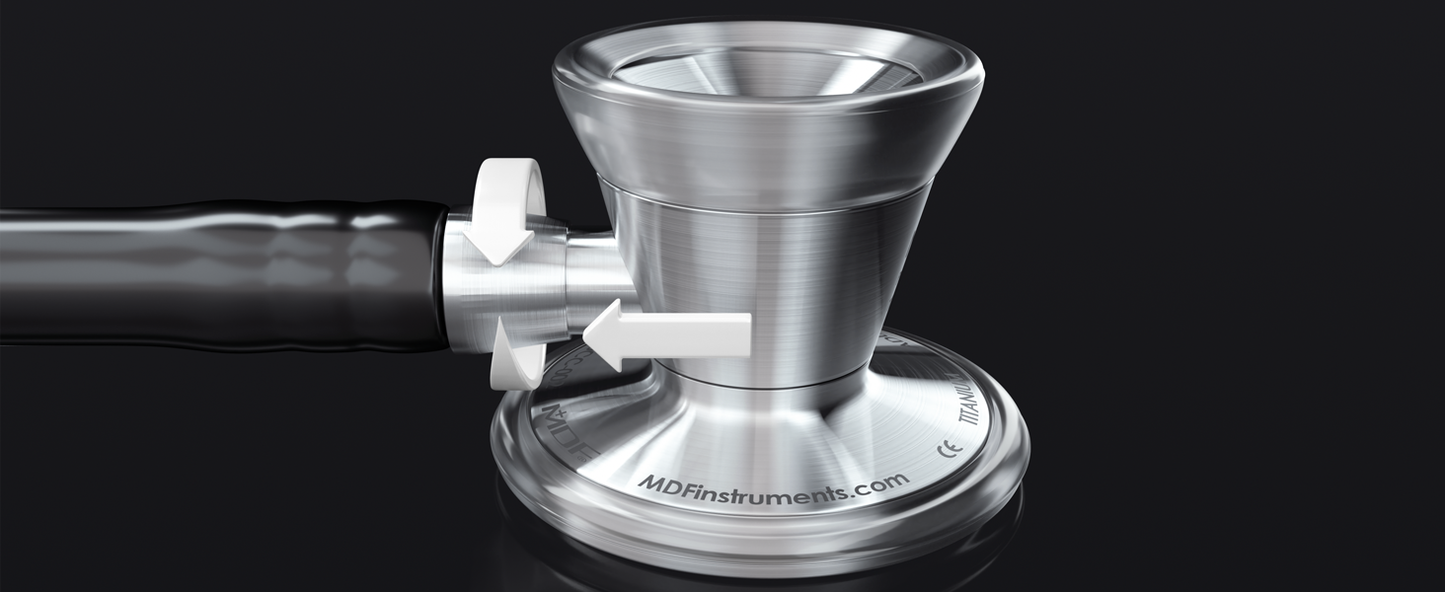 ESTETOSCOPIO CARDIOLOGICO MDF PRO CARDIAL NOIRNOIR 797 Acero Inoxidable