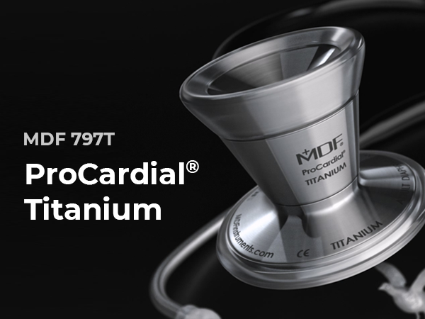 ESTETOSCOPIO CARDIOLOGICO MDF PRO CARDIAL PEACOOK/ROSEGOLD 797T TITANIO